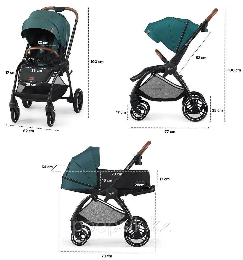 Коляска 2в1 Kinderkraft EVOLUTION COCOON Platinum Grey - фото 9 - id-p102318025