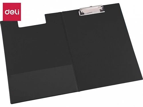 Папка-планшет с крышкой DELI А4, черная - фото 2 - id-p102319319