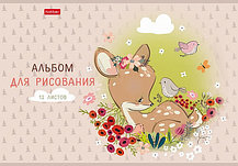 Альбом для рисования "Hatber", 12л, А4, на скобе, серия "Оленёнок", фото 5