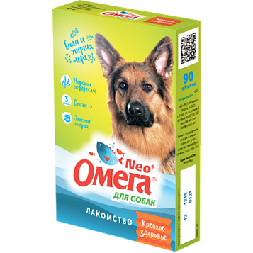 Омега Nео+ Витамины для собак Крепкое здоровье