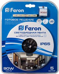 Лента светодиодная 12V в комплекте с драйвером FERON LS607 - фото 1 - id-p102322133