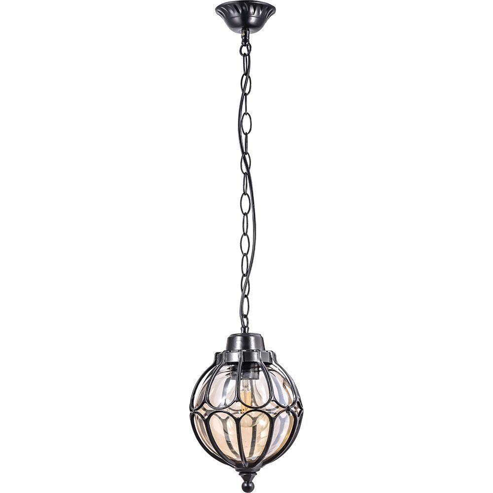 Светильник садово-парковый Feron PL3705 круглый на цепочке 60W 230V E27, черный, фото 1