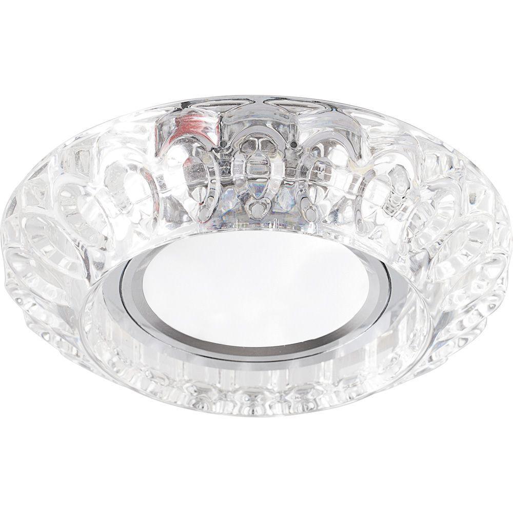 Светильник встраиваемый с LED подсветкой Feron CD987 потолочный MR16 G5.3 прозрачный, фото 1