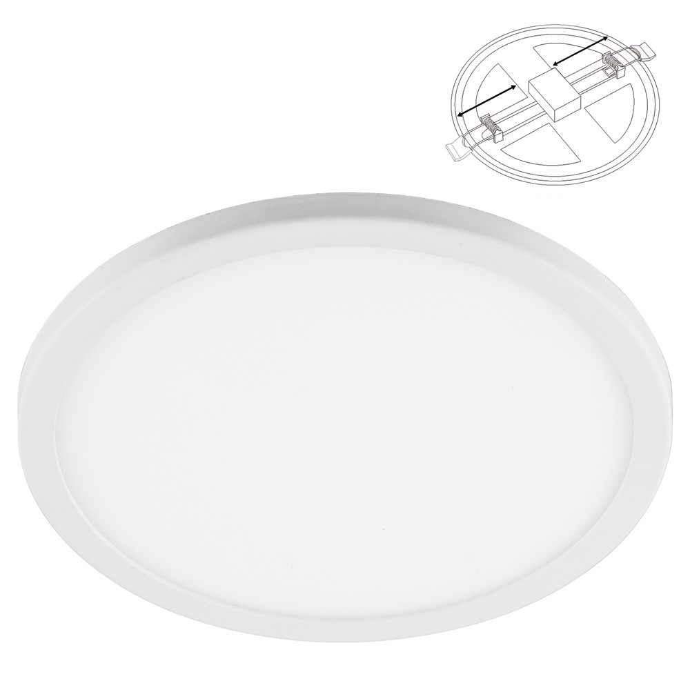 Светодиодный светильник Feron AL508 встраиваемый с регулируемым монтажным диаметром (до 210мм) 20W 6400K, фото 1