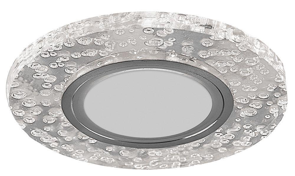 Светильник встраиваемый с белой LED подсветкой Feron CD953 потолочный MR16 G5.3, прозрачный, фото 1