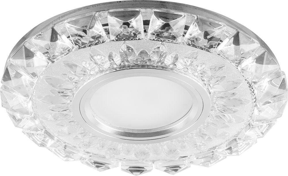 Светильник встраиваемый с белой LED подсветкой Feron CD922 потолочный MR16 G5.3 прозрачный, фото 1
