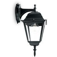 Светильник садово-парковый Feron 4102/PL4102 четырехгранный на стену вниз 60W E27 230V, черный