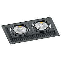 Светодиодный светильник Feron AL202 карданный 2x20W 4000K 35 градусов , черный