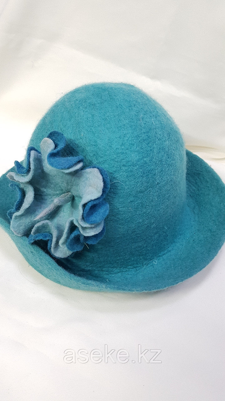 Женская войлочная шляпа, шапка из натурального войлока - фото 2 - id-p102323663