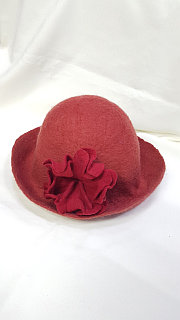 Женская шляпа из натурального войлока, ручной работы