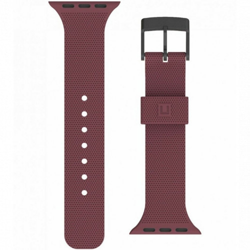 UAG Ремешок DOT Textured Silicone Strap для Apple Watch 42/44/45 мм Aubergine аксессуары для смартфона - фото 1 - id-p102324656