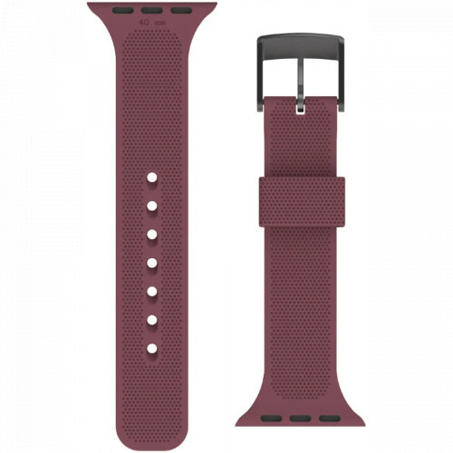 UAG Ремешок DOT Textured Silicone Strap для Apple Watch 38/40/41 мм Aubergine аксессуары для смартфона - фото 1 - id-p102324660