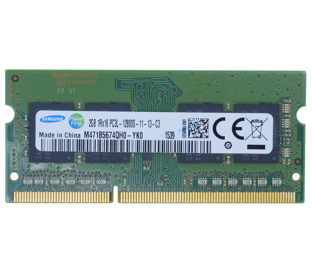 Оперативная память SODIMM Samsung 2GB DDR3