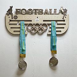 Медальница для медалей деревянная футбол (Football)