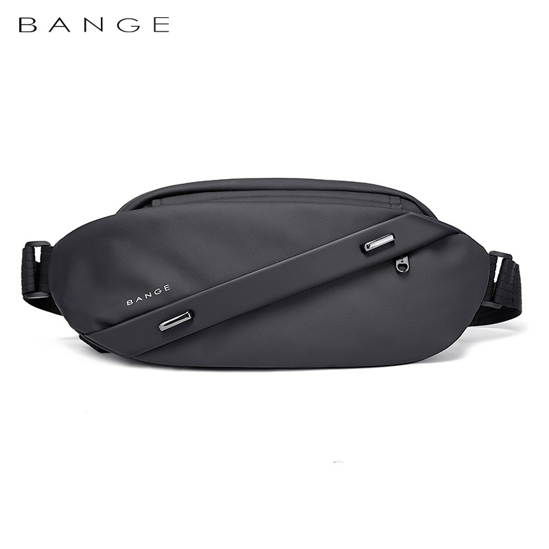 Поясная сумка бананка кросс-боди Bange BG-7295 (черная) - фото 1 - id-p102325570