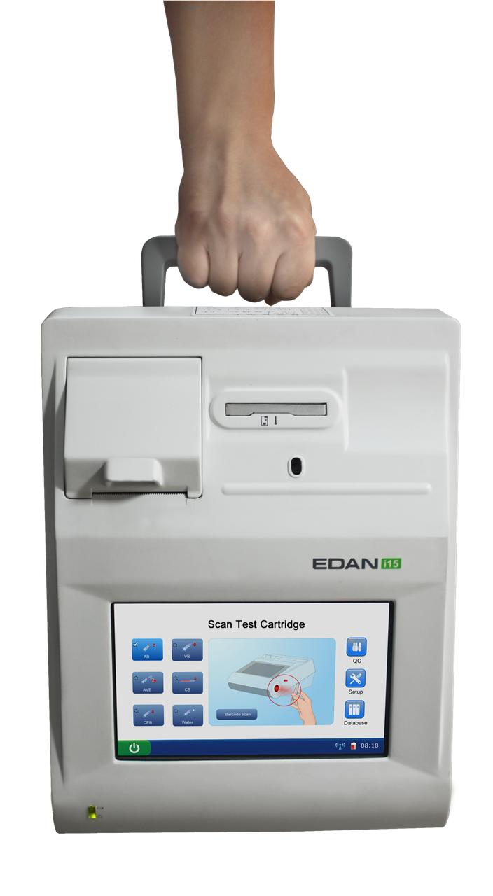 Анализатор портативный для определения КЩС, газов и электролитов в крови i15. EDAN - фото 3 - id-p102325611