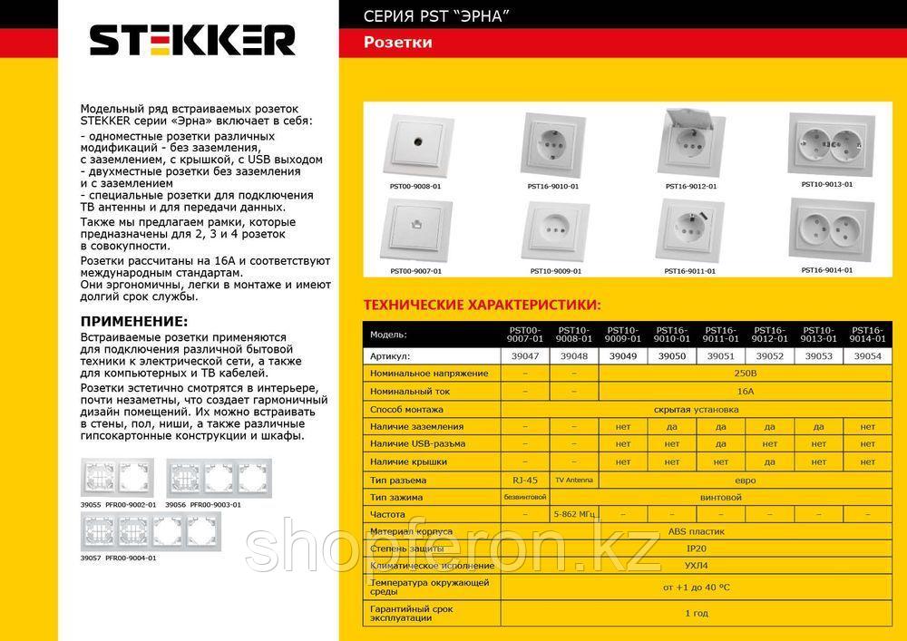 Розетка STEKKER PST00-9008-01 - фото 2 - id-p102326024