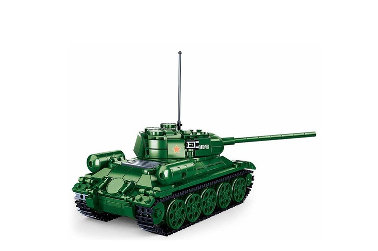 Конструктор Sluban Model Bricks T34-85 Tank (B0982) - фото 2 - id-p102330248