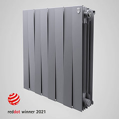 Радиатор биметаллический Royal Thermo PianoForte 500/Silver Satin - 10 секц.N