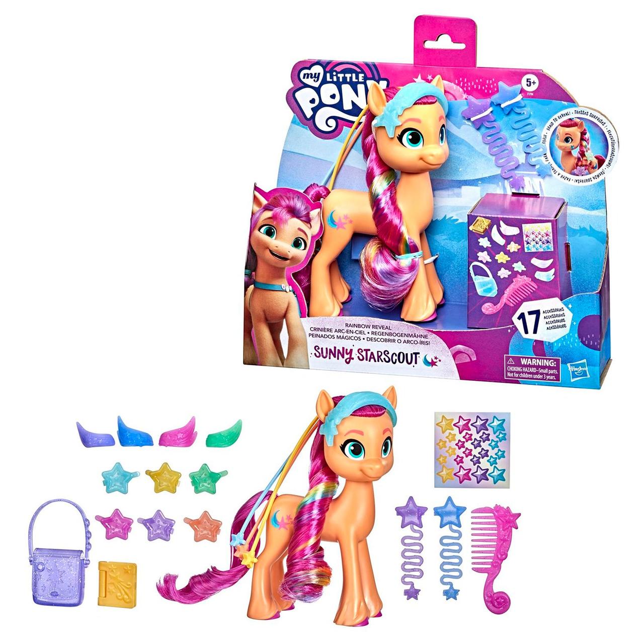 Игрушка My Little Pony Пони фильм Радужные волосы Санни F1794