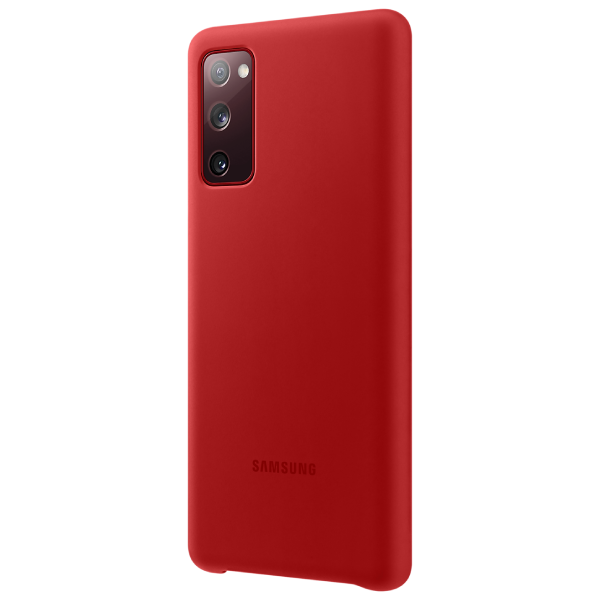 Чехол Samsung для Galaxy S20FE Silicon Cover Red - фото 2 - id-p102339565