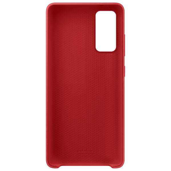 Чехол Samsung для Galaxy S20FE Silicon Cover Red - фото 6 - id-p102339565