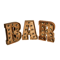 Буквы БАР, аренда