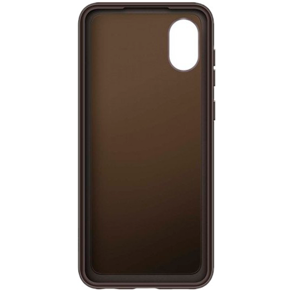 Чехол Samsung для Galaxy A03 Core Soft Clear Cover (EF-QA032TBEGRU) Black - фото 2 - id-p102340270