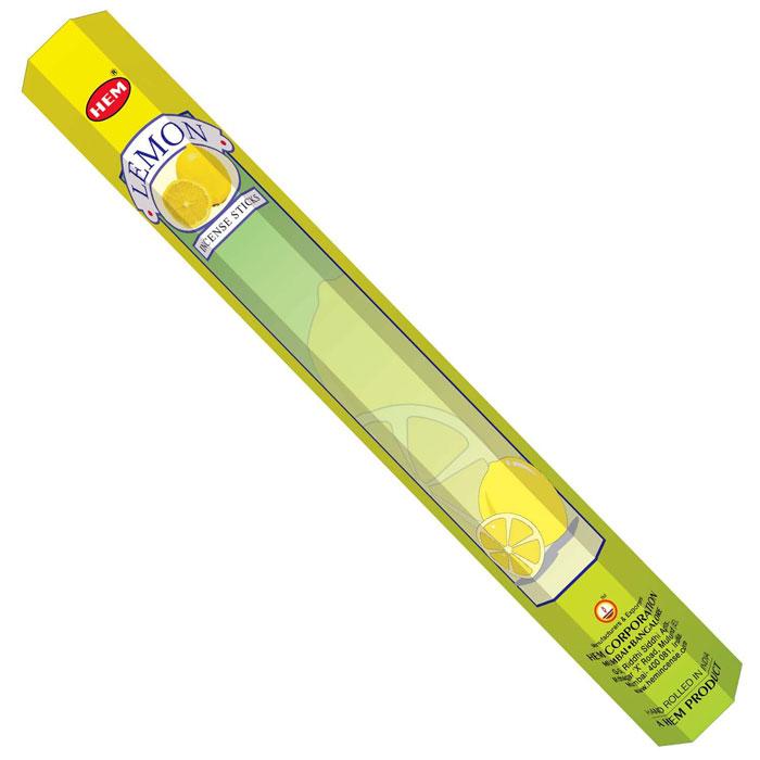 Благовония HEM Лимон (Lemon), ароматические палочки 20 шт.