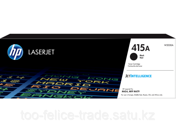 HP W2030A 415A Black LaserJet Toner Cartridge for Color LaserJet M454/M479, up to 2400 pages