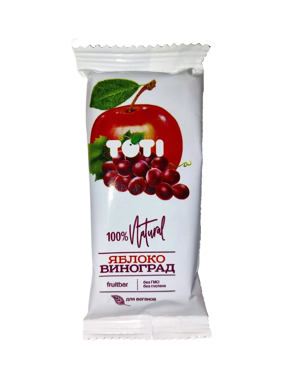 TOTI Батончик- пастила , Яблоко-Виноград ,400 гр (10 шт.*40 гр)