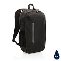 Рюкзак Impact Casual из RPET AWARE™ 300D, черный; серый, Длина 30 см., ширина 10 см., высота 47 см., диаметр 0