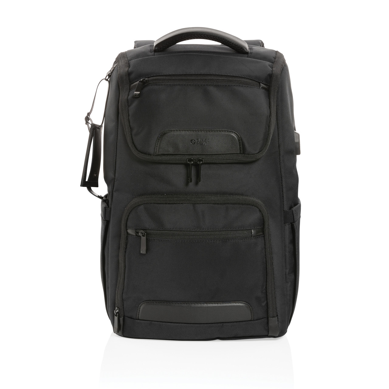 Рюкзак Swiss Peak Voyager из RPET AWARE для ноутбука 15,6", черный; , Длина 29 см., ширина 14 см., высота 47 - фото 2 - id-p102350112