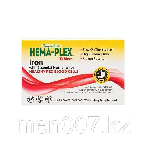 БАД Hema-Plex (30 таблеток с длительным высвобождением) Nature's Plus