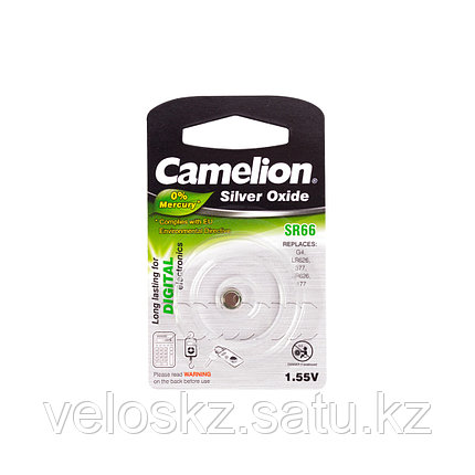 Camelion Батарейки CAMELION SR66-BP1 Silver Oxide, 1.55V, 0% Ртути, 1 шт., Блистер, фото 2