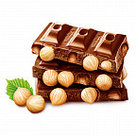 Шоколад  "Темный без добавления сахара с цельным фундуком Чаржед , 90 гр/10, фото 2