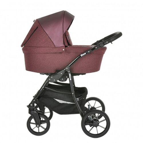 PITUSO Коляска 2 в1 Nino  короб+прогулка Purple +Кожа Metalic Purple