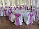 Банты на стулья из капрона, сиреневые, фиолетовые, фото 4