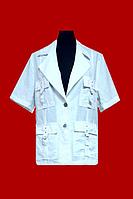 Женская Рубашка Куртка с Короткими Рукавами 42 46 размера