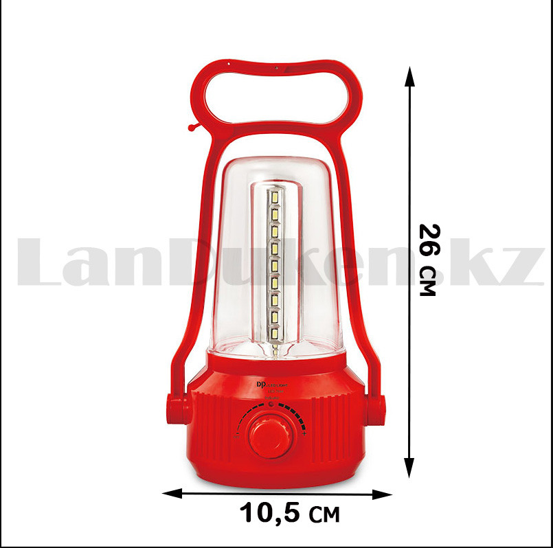 Светодиодный фонарь светильник в палатку DP 7044C красный - фото 3 - id-p102350426