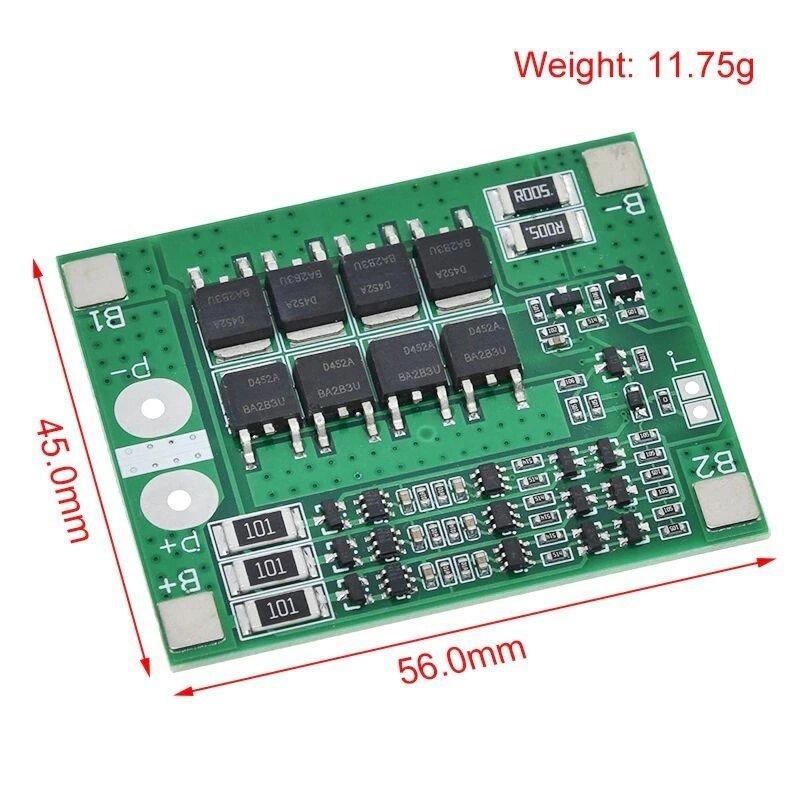 Плата заряда-защиты BMS LI-Ion аккумуляторов 3S 25А 12,6В - фото 1 - id-p102355396