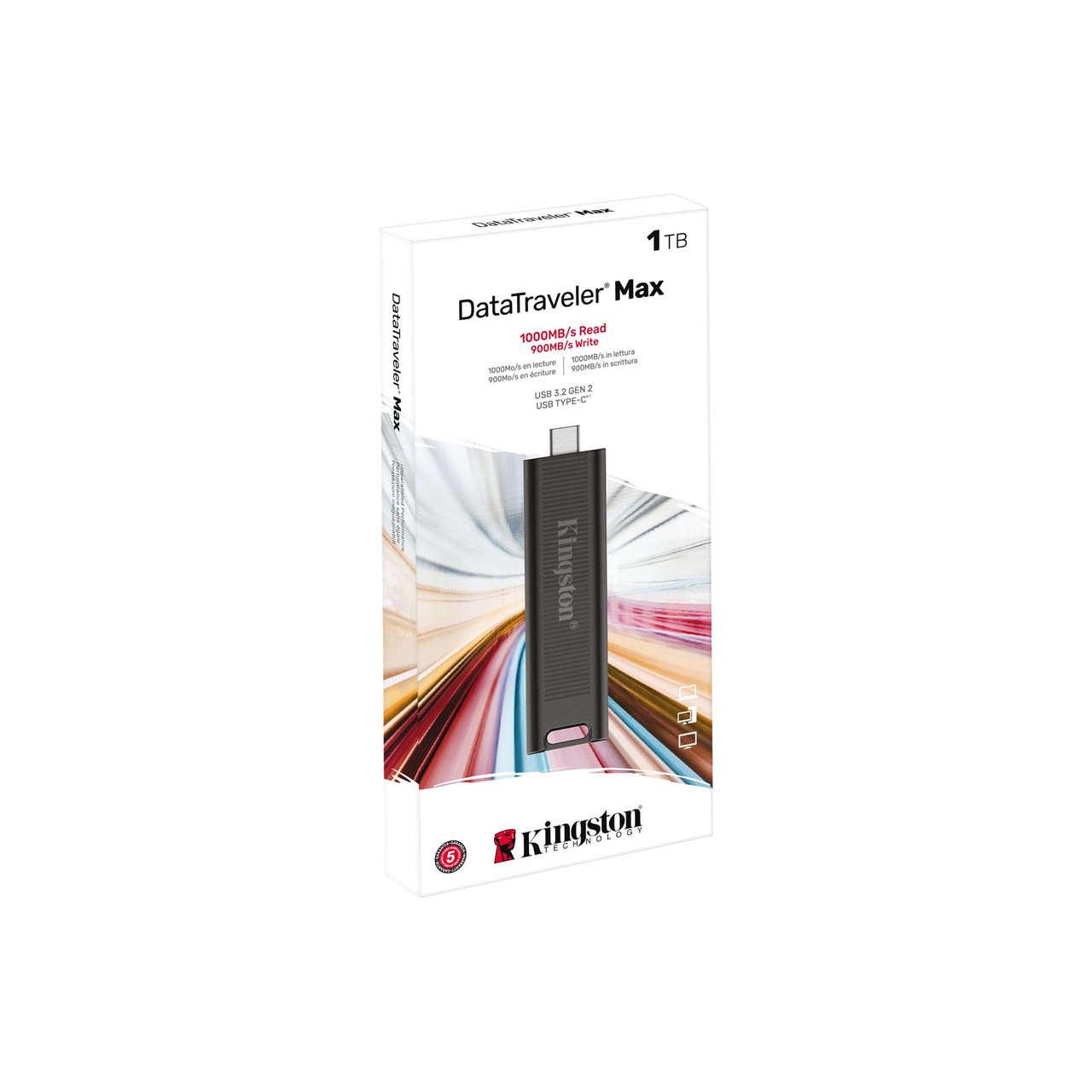 USB Флеш 1TB 3.2G2 Kingston DTMAX/1TB Type-C черный