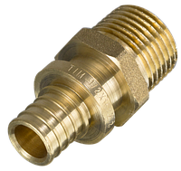 Муфта аксиальная латунная c наружной резьбой 20 (2.8) х 1/2" под гильзу