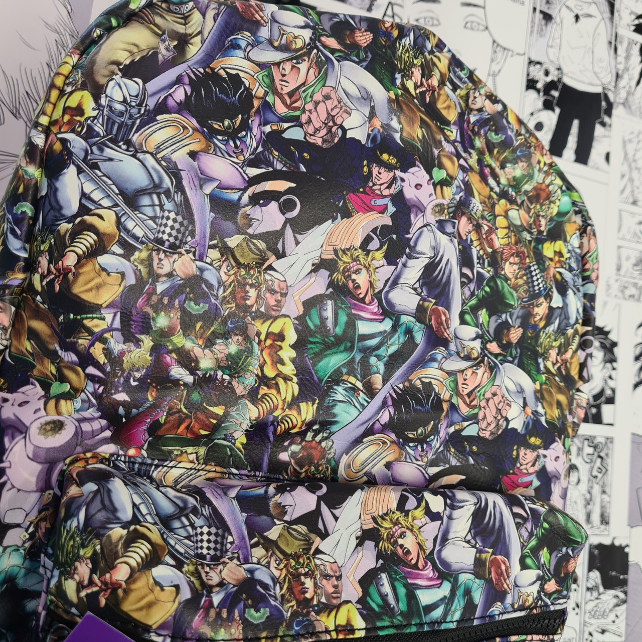 Виниловый рюкзак с персонажами из ДжоДжо - фото 3 - id-p96269921