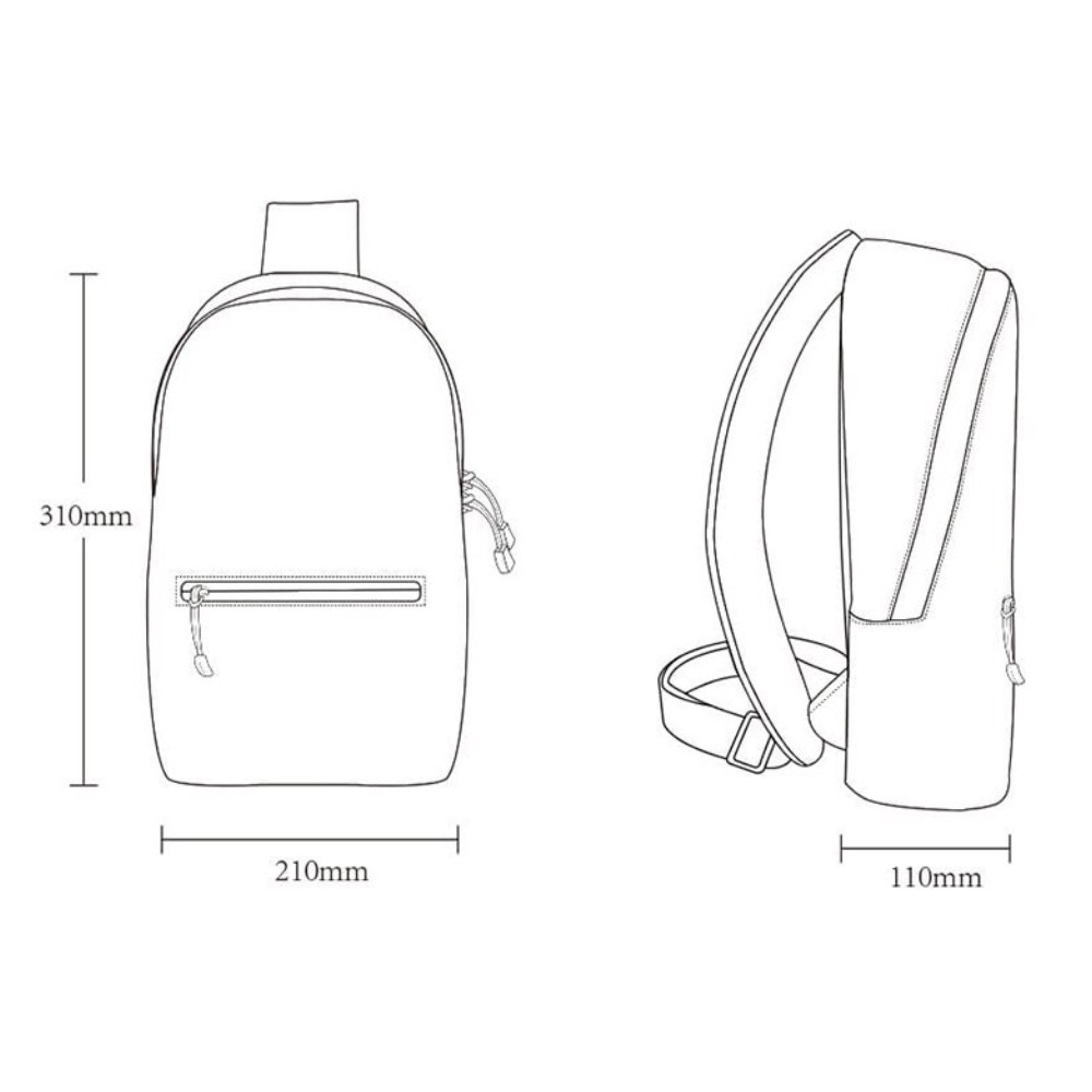 Рюкзак Xiaomi Zanjia Small Backpack - фото 4 - id-p102365830