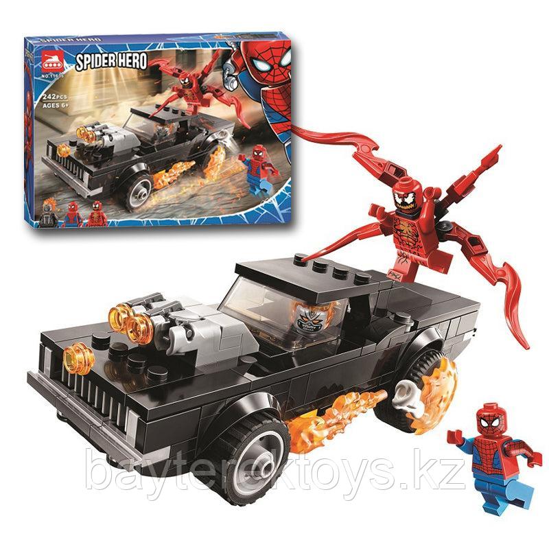 Конструктор Lari 11636 Человек-Паук и Призрачный Гонщик против Карнажа, аналог LEGO Spider-Man  76173