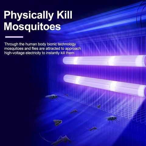 Ловушка инсектицидная - уничтожитель летающих насекомых INSECT KILLER Compact с UV-лампами (40W) - фото 3 - id-p102367883