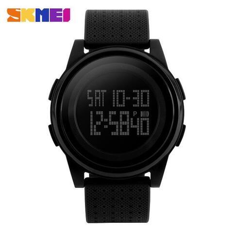 Часы наручные ультратонкие электронные SKMEI 1206 Slim с инверсионным дисплеем (Черная) - фото 3 - id-p102367895