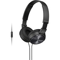 Накладные наушники Sony MDR-ZX310AP с микрофоном (черные)