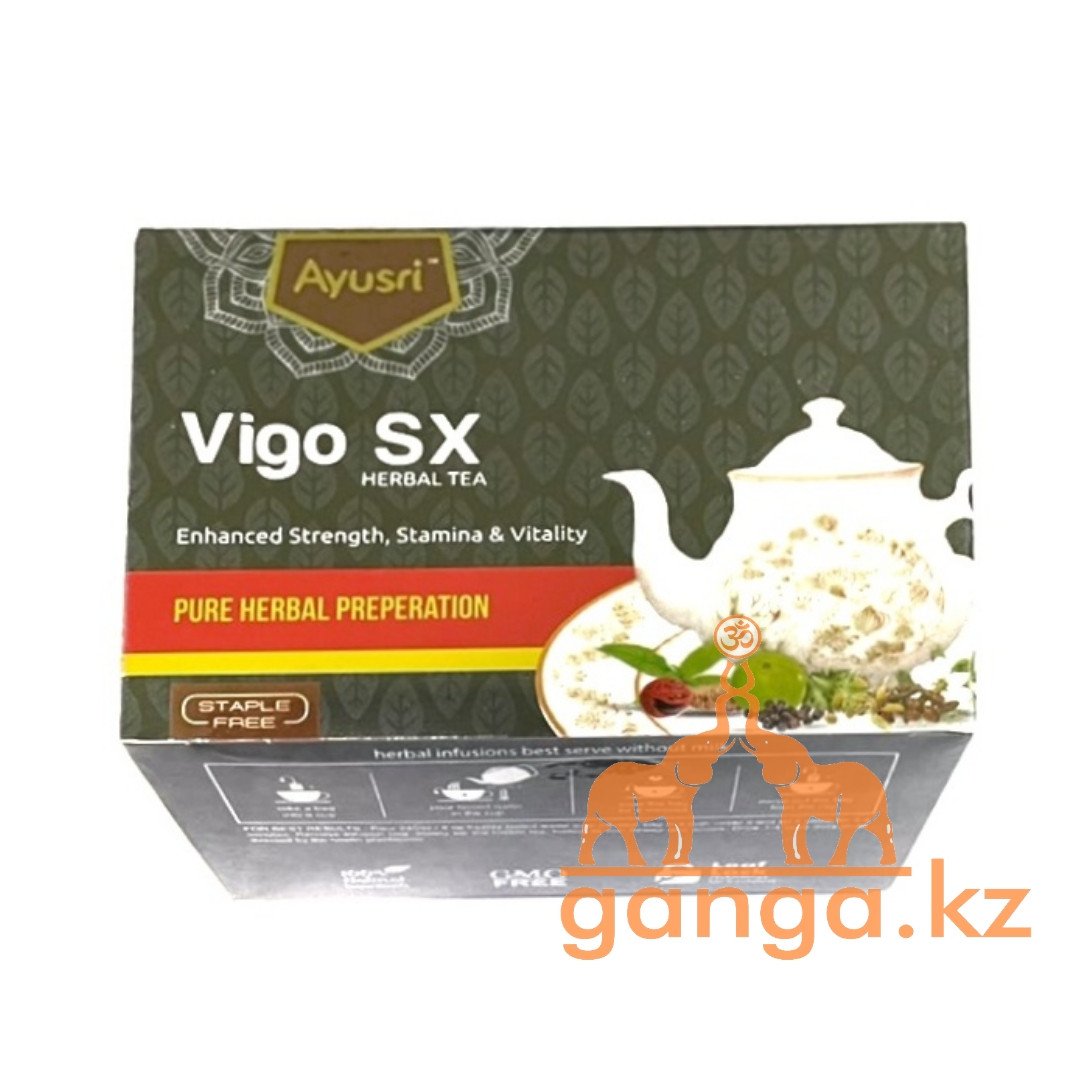Травяной чай-энергетик для мужчин (Vigo SX herbal tea AYUSRI), 20 пак